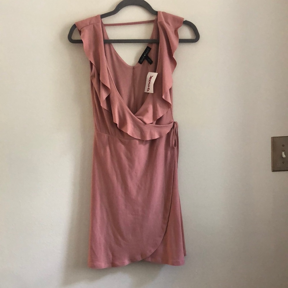 pink wrap dress!